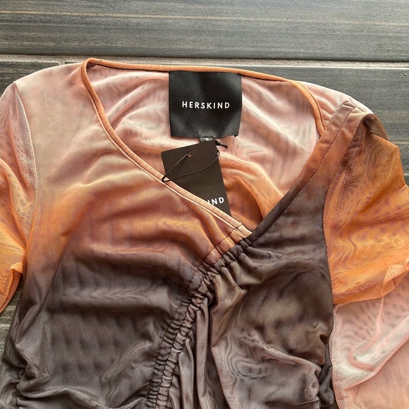 NWT! HERSKIND Jada Dress Ombré bodycon size small/Medium with adjustable length - Picture 7 of 9